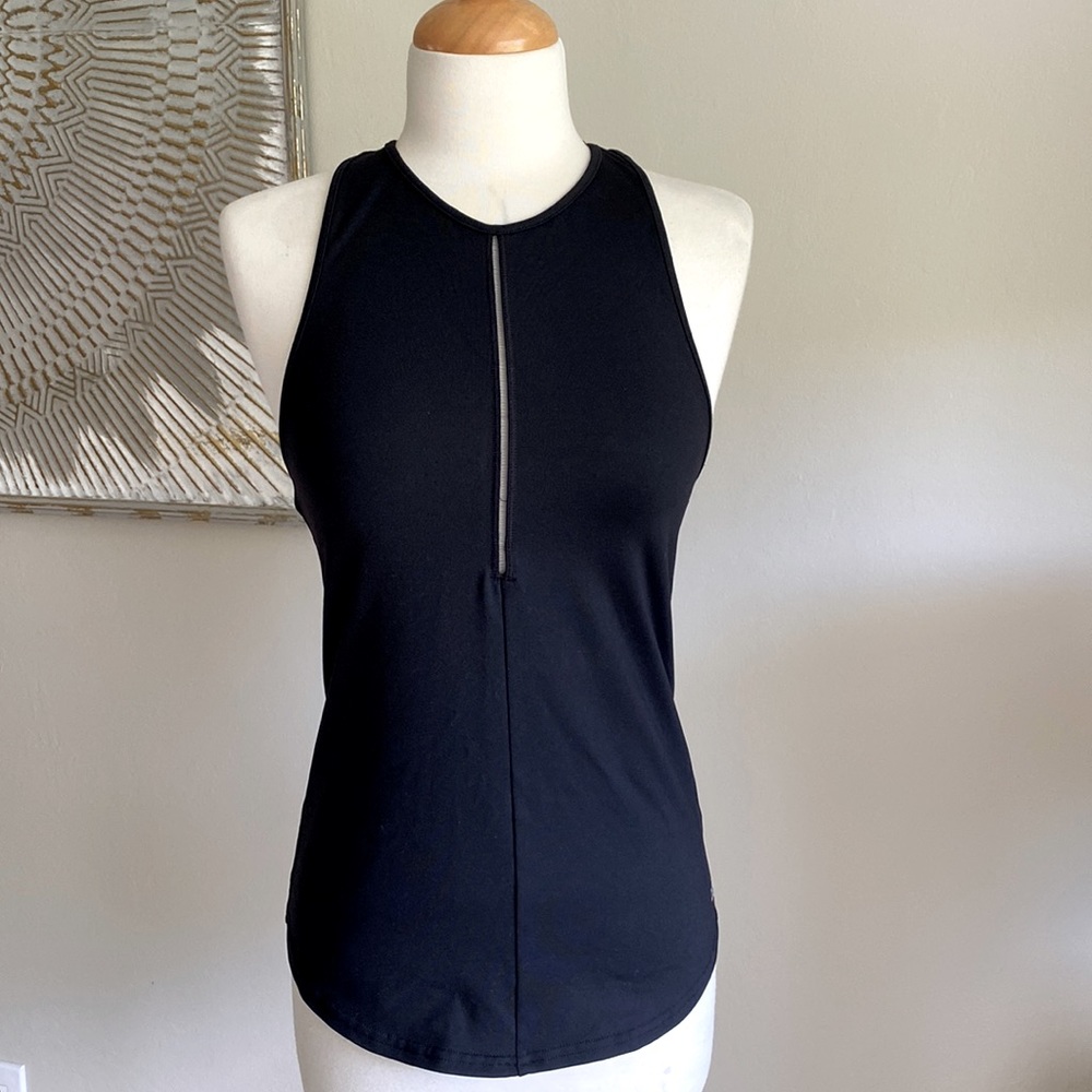 ALO Yoga Heart Centered Fitted Racerback Tank Top S